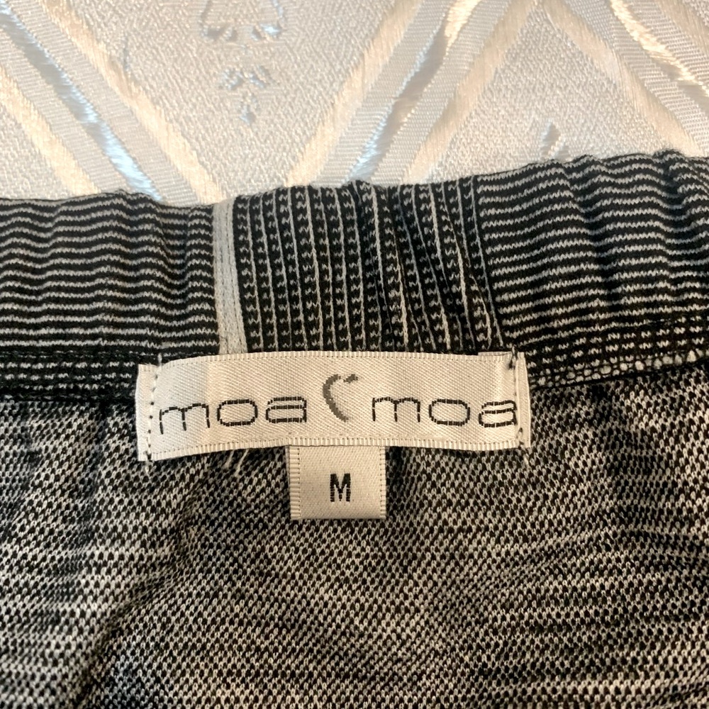 Moa Moa Black and White Striped Top - Picture 2 of 4